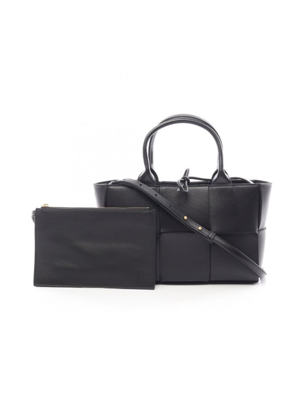 Bottega Veneta Tote Bag Mini Arco 2-Way Black Leather